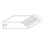 1-1/4" x 5" Quarter Sawn Red Oak Custom Casing - SPL1108