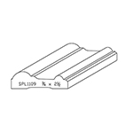 3/4" x 2-1/2" F/J Primed Poplar Custom Casing - SPL1109