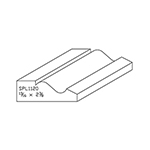 13/16" x 2-3/8" F/J Primed Poplar Custom Casing - SPL1120