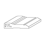 3/4" x 3-1/2" F/J Primed Poplar Custom Casing - SPL1121