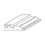 0.780" x 2-9/16" F/J Primed Poplar Custom Casing - SPL1124