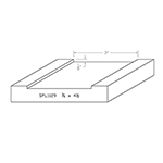 3/4" x 4-1/2" F/J Primed Poplar Custom Casing - SPL1129