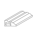 3/4" x 1-1/2" Cherry Custom Casing - SPL1132