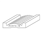 3/4" x 3-1/2" Cherry Custom Casing - SPL1133