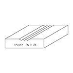 13/16" x 3-1/2" F/J Primed Poplar Custom Casing - SPL1164