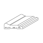 0.785" x 2-9/16" Quarter Sawn White Oak Custom Casing - SPL1174