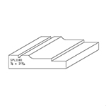 7/8" x 3-13/16" F/J Primed Poplar Custom Casing - SPL1180