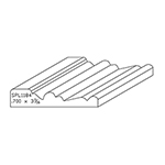 0.700" x 3-7/16" F/J Primed Poplar Custom Casing - SPL1184