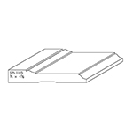 3/4" x 4-5/8" F/J Primed Poplar Custom Casing - SPL1185