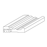 3/4" x 2.766" F/J Primed Poplar Custom Casing - SPL1186