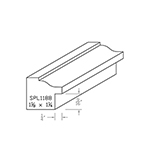 1-1/8" x 1-1/4" African Mahogany Custom Casing - SPL1188