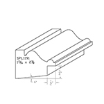 1-11/16" x 2-3/8" Character Grade White Oak Custom Casing - SPL1191