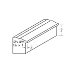 1" x 1-1/8" White Oak Custom Casing - SPL1194