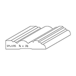 3/4" x 3-1/2" Natural Alder Custom Casing - SPL1195