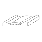 0.719" x 4-5/8" F/J Primed Poplar Custom Casing - SPL1198