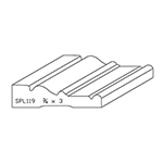 3/4" x 3" F/J Primed Poplar Custom Casing - SPL119