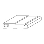 3/4" x 3-3/4" F/J Primed Poplar Custom Casing - SPL1200