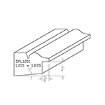 1.215" x 1.835" Quarter Sawn White Oak Custom Casing - SPL1201