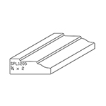 3/4" x 2" Natural Alder Custom Casing - SPL1205