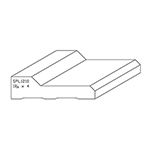 1-1/16" x 4" F/J Primed Poplar Custom Casing - SPL1210