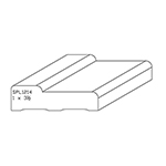 1" x 3-1/2" Natural Alder Custom Casing - SPL1214