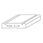 3/4" x 3-1/2" Natural Alder Custom Casing - SPL1220