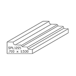 0.700" x 1.530" Natural Alder Custom Casing - SPL1221