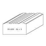 1-1/2" x 3" Ash Custom Casing - SPL1223