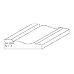 3/4" x 3" F/J Primed Poplar Custom Casing - SPL1228