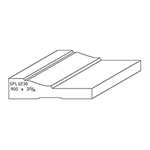 0.900" x 3-11/16" Quarter Sawn White Oak Custom Casing - SPL1230