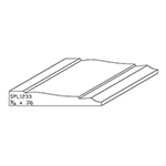 9/16" x 3-1/2" F/J Primed Poplar Custom Casing - SPL1233