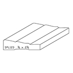 3/4" x 2-3/4" F/J Primed Poplar Custom Casing - SPL123