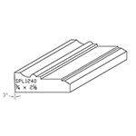 3/4" x 2-3/16" Walnut Custom Casing - SPL1240