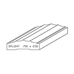 0.733" x 2-1/2" Natural Alder Custom Casing - SPL1247