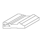 0.900" x 3-1/4" Natural Alder Custom Casing - SPL1249