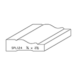 3/4" x 2-1/2" F/J Primed Poplar Custom Casing - SPL124