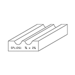 3/4" x 2-1/4" F/J Primed Poplar Custom Casing - SPL1261