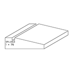 1" x 3-1/2" F/J Primed Poplar Custom Casing - SPL1263