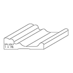 1" x 3-1/2" White Oak Custom Casing - SPL1267