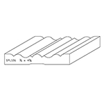 3/4" x 4-5/8" F/J Primed Poplar Custom Casing - SPL126