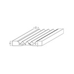 0.460" x 3" F/J Primed Poplar Custom Casing - SPL1276