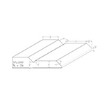 3/4" x 3-1/2" F/J Primed Poplar Custom Casing - SPL1282