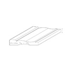 0.531" x 2-3/4" F/J Primed Poplar Custom Casing - SPL1286