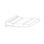 1-1/8" x 5-1/2" White Oak Custom Casing - SPL1288