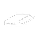 3/4" x 3-3/8" F/J Primed Poplar Custom Casing - SPL1291