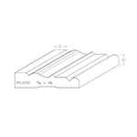 0.813" x 3-1/2" F/J Primed Poplar Custom Casing - SPL1292