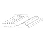 0.760" x 4.531" F/J Primed Poplar Custom Casing - SPL1298