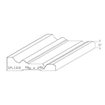 0.725" x 2.655" F/J Primed Poplar Custom Casing - SPL1300