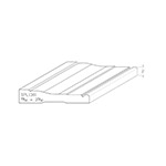 0.610" x 3.156" F/J Primed Poplar Custom Casing - SPL1301