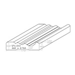 0.660" x 2.760" F/J Primed Poplar Custom Casing - SPL1303